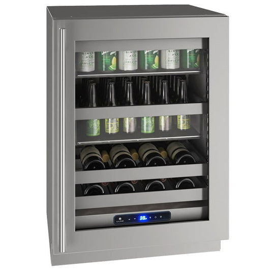 U-Line UHBV524SG41A Hbv524 24" Beverage Center With Stainless Frame Finish And Right-Hand Hinge Door Swing (115 V/60 Hz Volts /60 Hz Hz)
