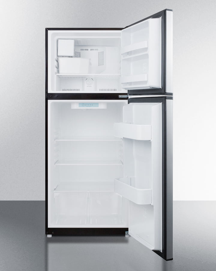 Summit FF1073SSIM 24" Wide Top Mount Refrigerator-Freezer With Icemaker