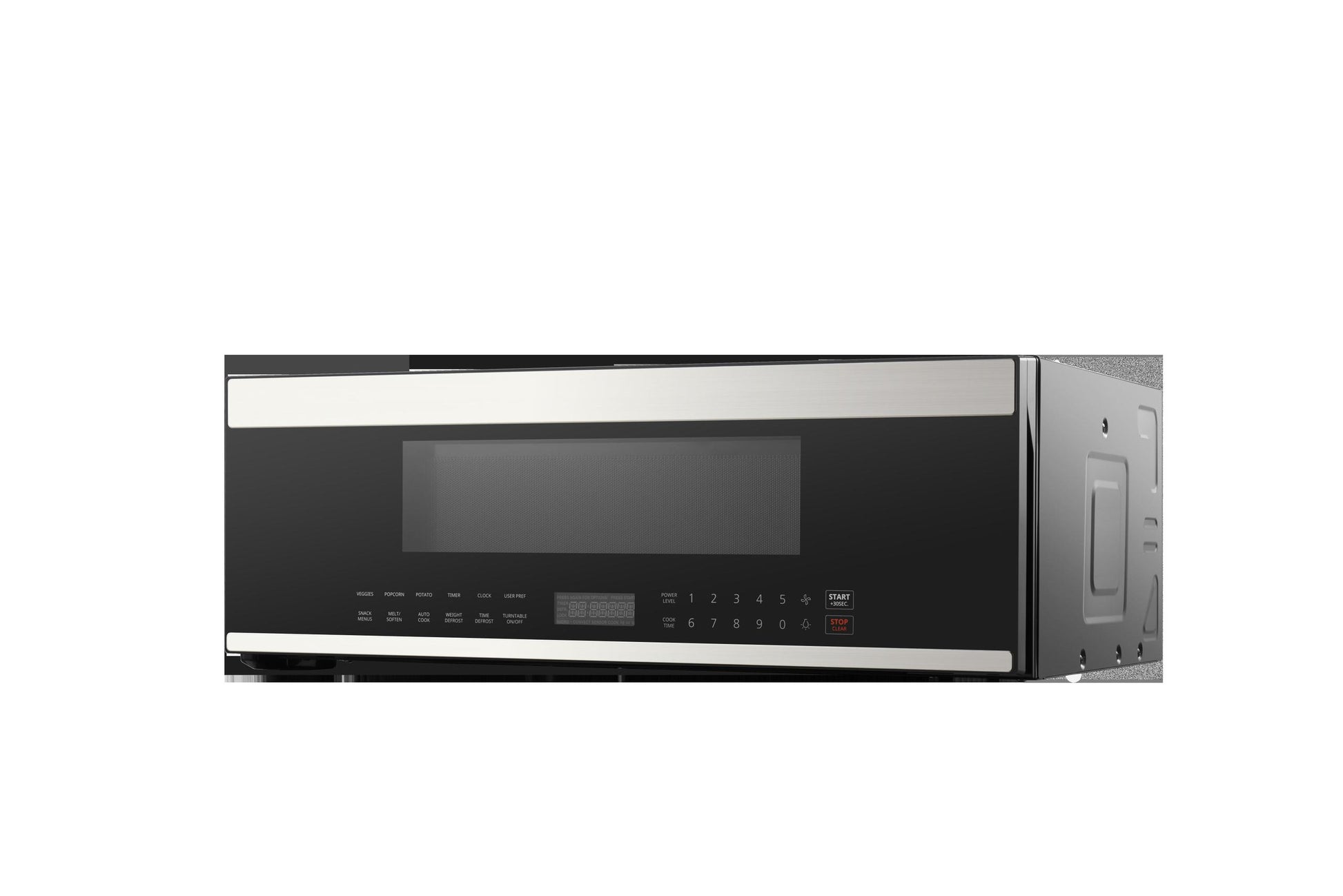 Xo Appliance XOOTR30LPS 30"W Otr 1000W 400Cfm 1.2 Cu Ft - Low Profile Black Glass