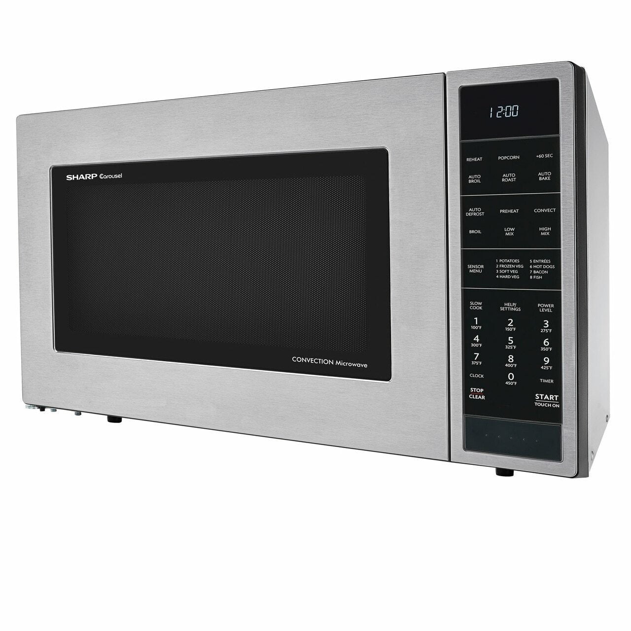 Sharp SMC1585BS 1.5 Cu. Ft. 900W Sharp Stainless Steel Carousel Convection + Microwave Oven