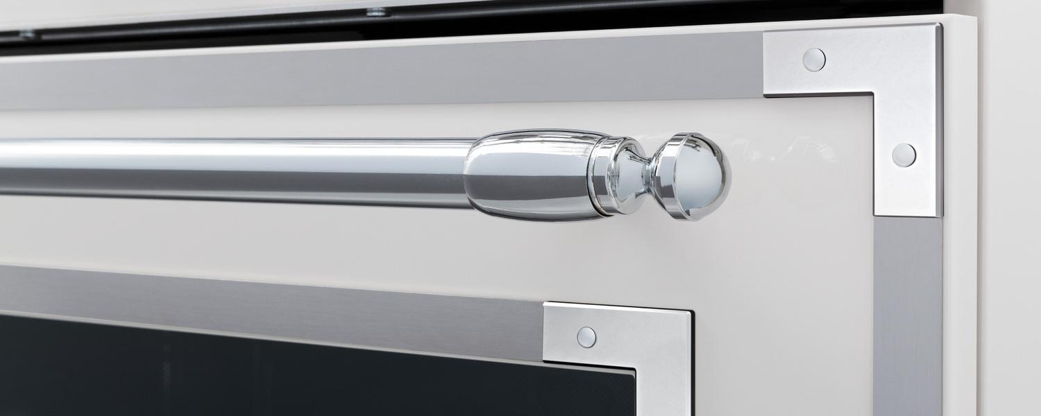 Bertazzoni HER486BTFEPAVT 48 Inch Dual Fuel Range, 6 Brass Burners And Griddle, Electric Self-Clean Oven Avorio