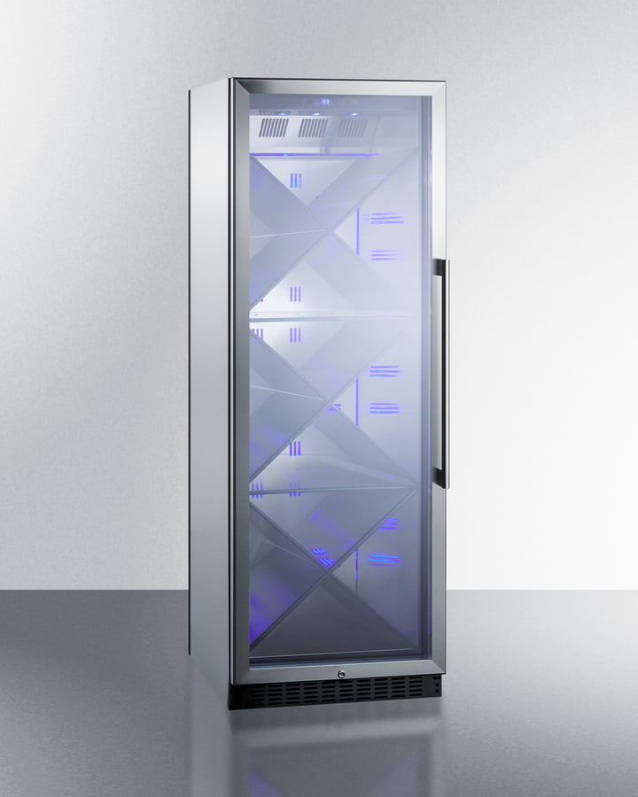 Summit SCR1401LHXCSS 24" Wide Single Zone Commercial Wine Cellar