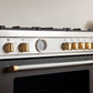 Bertazzoni DSMASDKSG Satin Gold 12 Knobs Dual Fuel