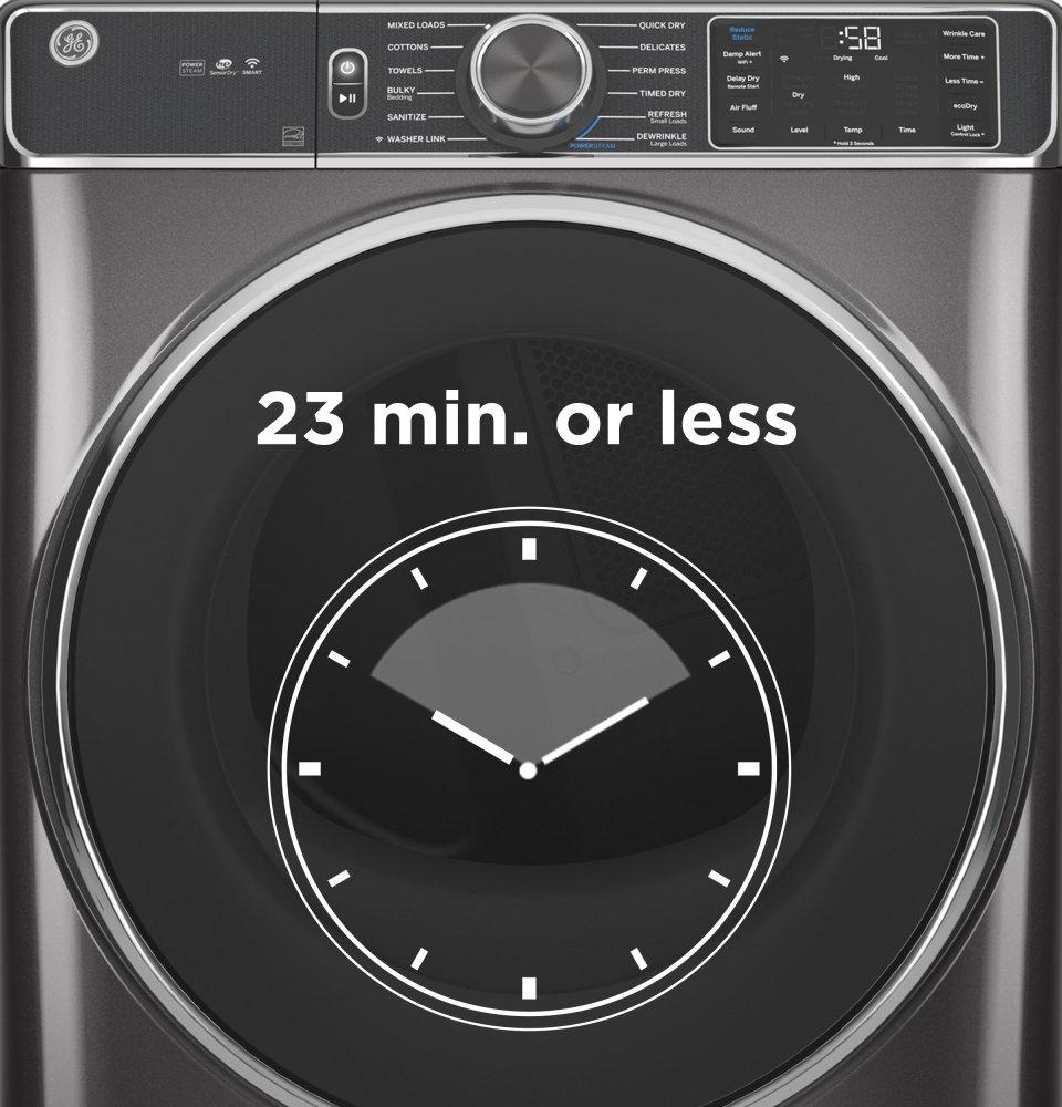 Ge Appliances GFD85GSPNRS Ge® 7.8 Cu. Ft. Capacity Smart Front Load Gas Dryer With Steam And Sanitize Cycle