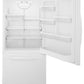 Whirlpool WRB322DMBW 33-Inches Wide Bottom-Freezer Refrigerator With Spillguard Glass Shelves - 22 Cu. Ft