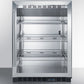 Summit SCR610BLCSS Built-In Undercounter Commercial Beverage Center With Ss Interior And Wrapped Cabinet
