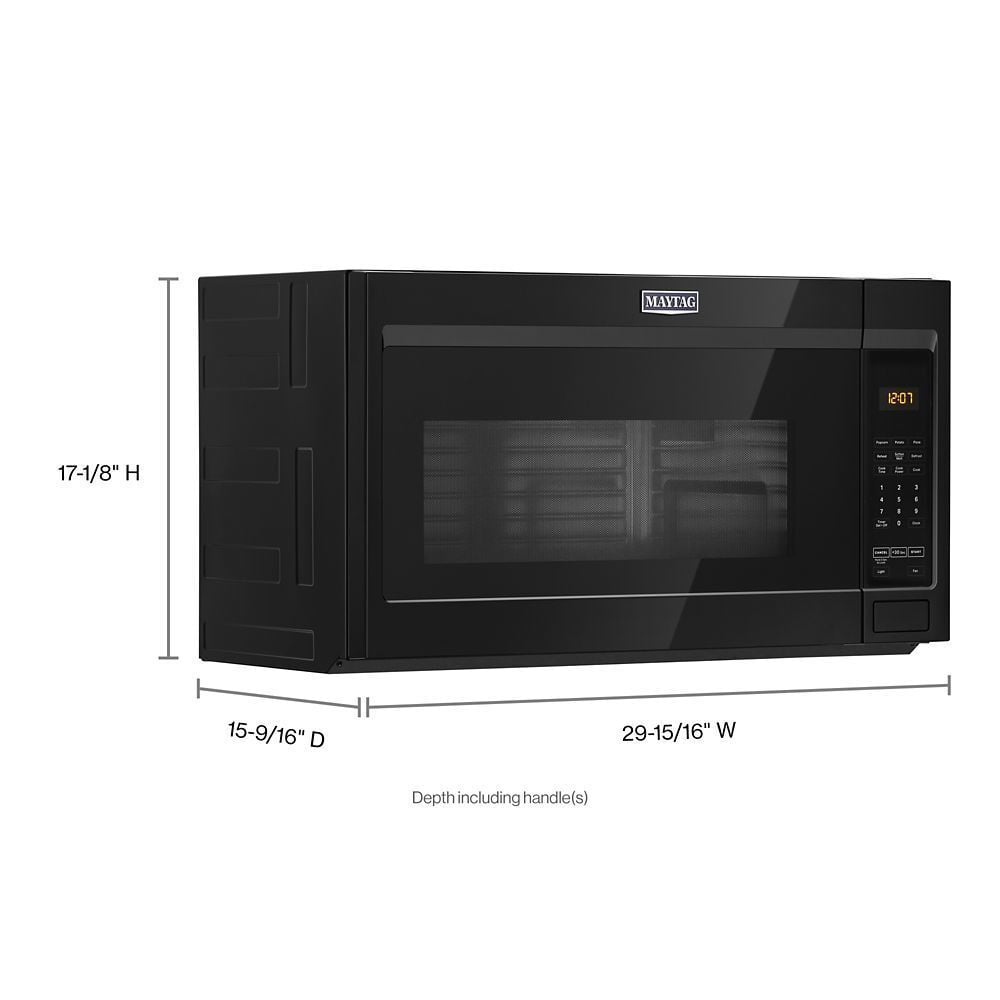 Maytag MMV1175JB Over-The-Range Microwave With Stainless Steel Cavity - 1.9 Cu. Ft.