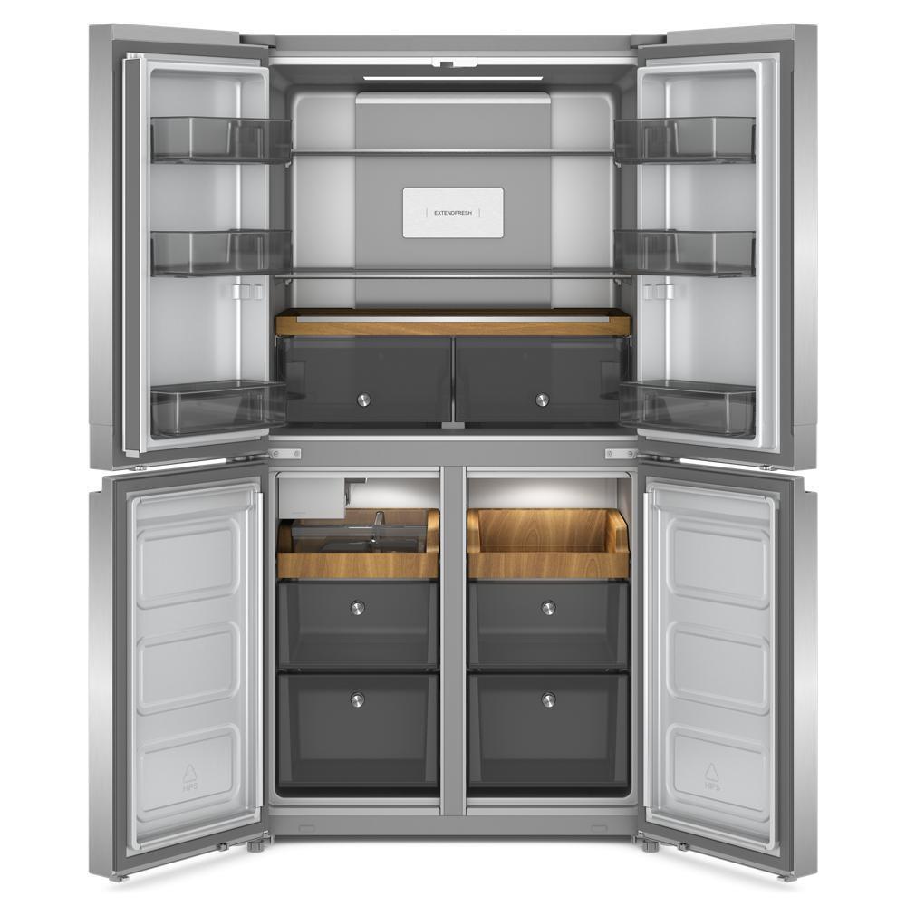 Kitchenaid KRQC506MPS 19.4 Cu. Ft. 36-Inch Wide Counter-Depth 4-Door Refrigerator With Printshield™ Finish