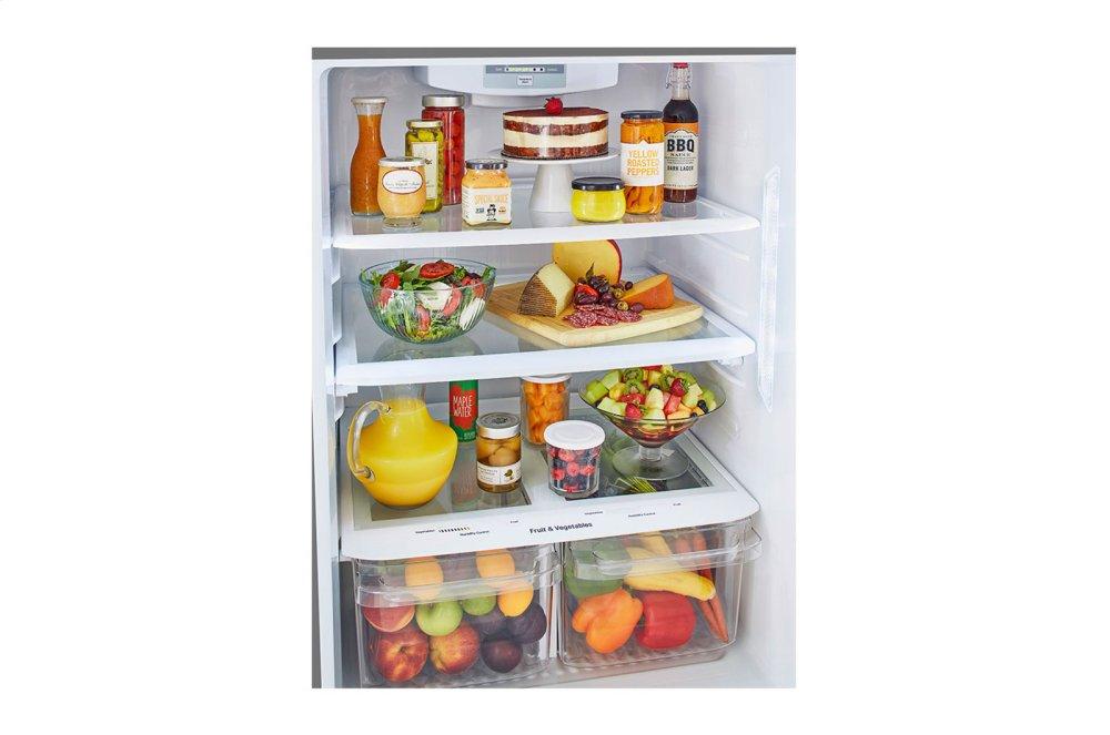Lg LTCS20020S 20 Cu. Ft. Top Freezer Refrigerator