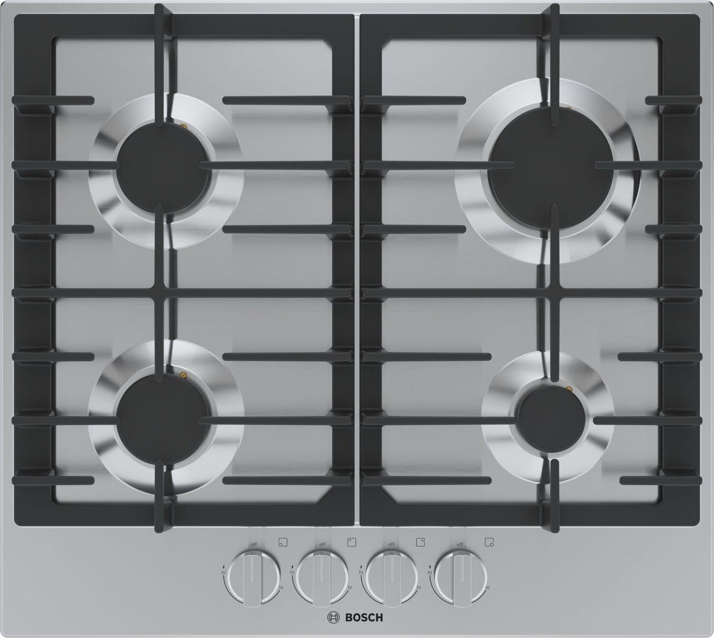 Bosch NGM5458UC 500 Series Gas Cooktop 24'' Stainless Steel Ngm5458Uc