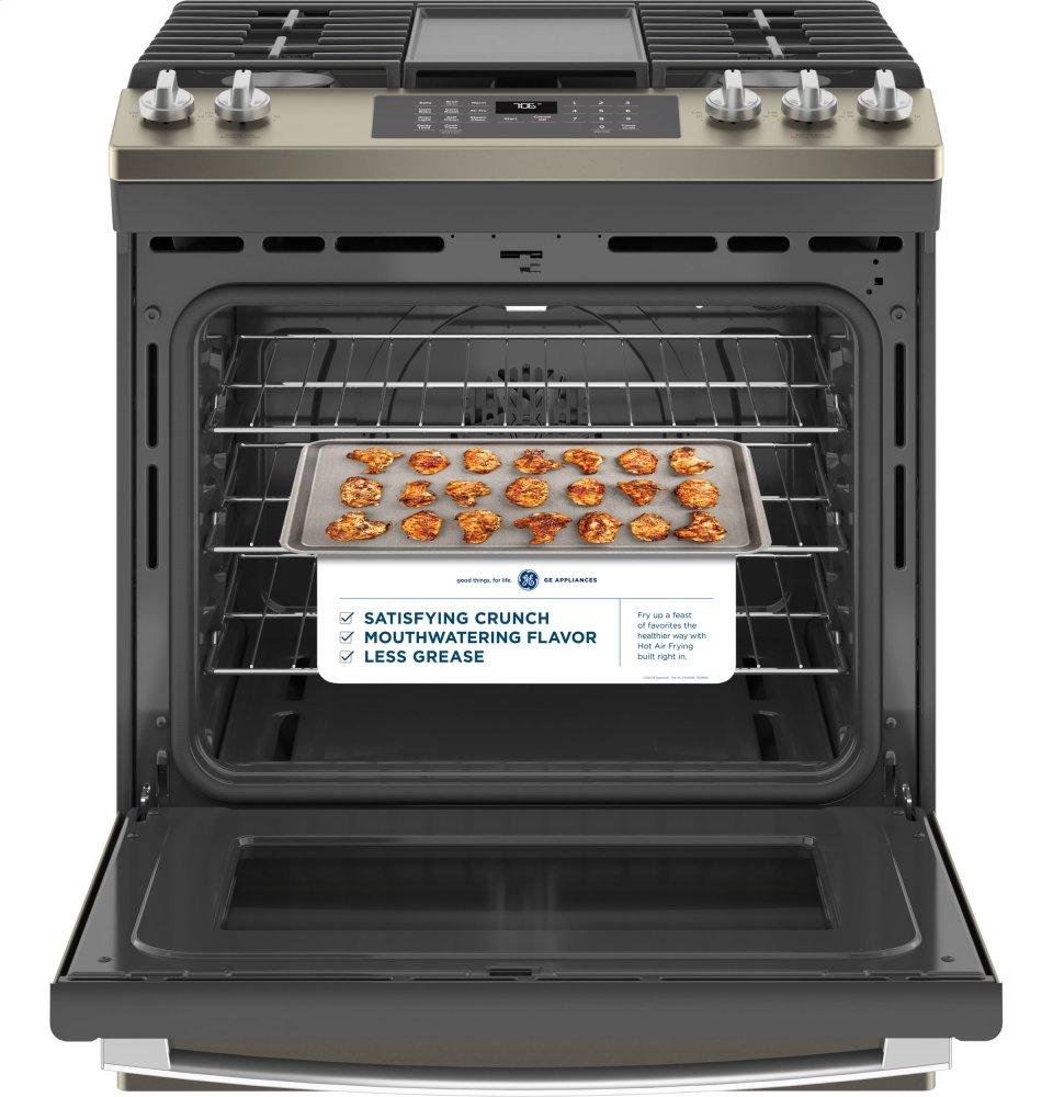 Ge Appliances JGS760EPES Ge® 30" Slide-In Front-Control Convection Gas Range With No Preheat Air Fry
