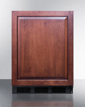 Summit CT66BBIIF Built-In Undercounter Refrigerator-Freezer For General Purpose Use, With Dual Evaporator Cooling, Integrated Door Frame For Overlay Panels, And Black Cabinet