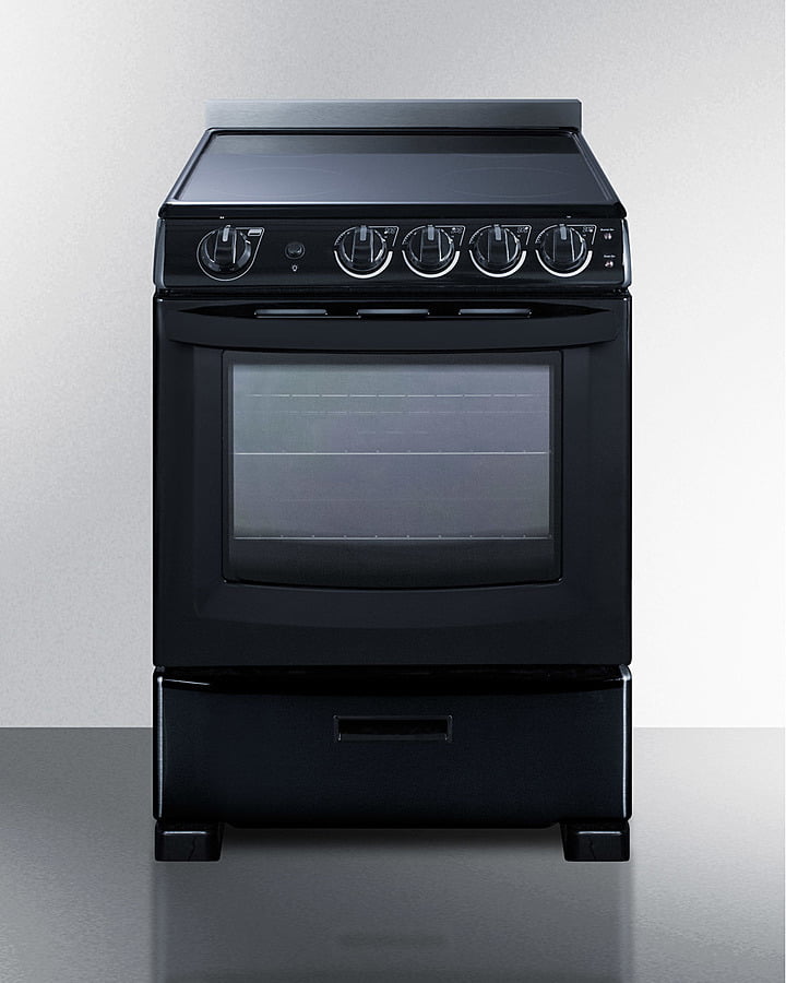 Summit REX2431BRT 24" Wide Electric Smooth-Top Range