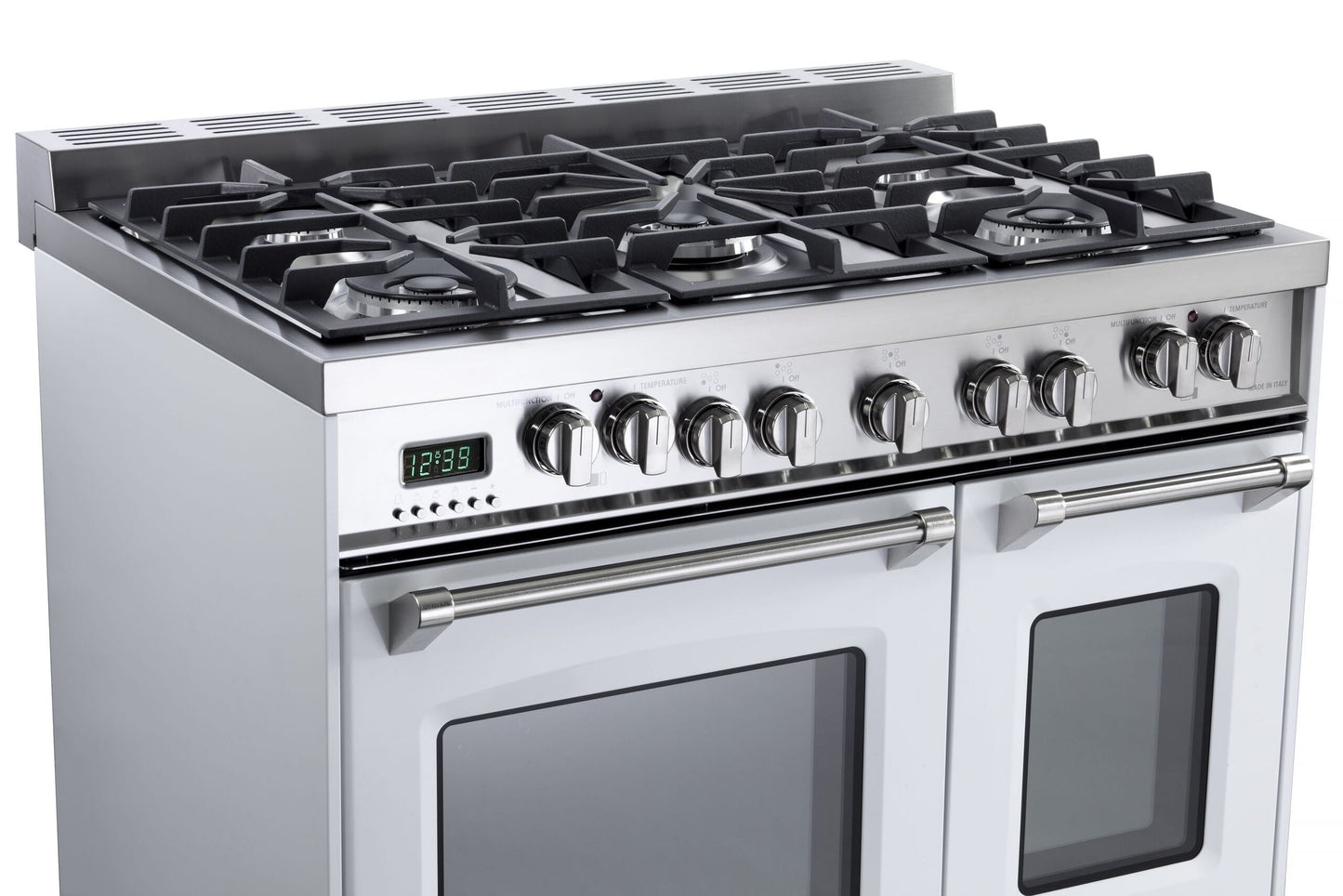 Verona VPFSGE365DW White 36" Prestige Dual Fuel Double Oven Range