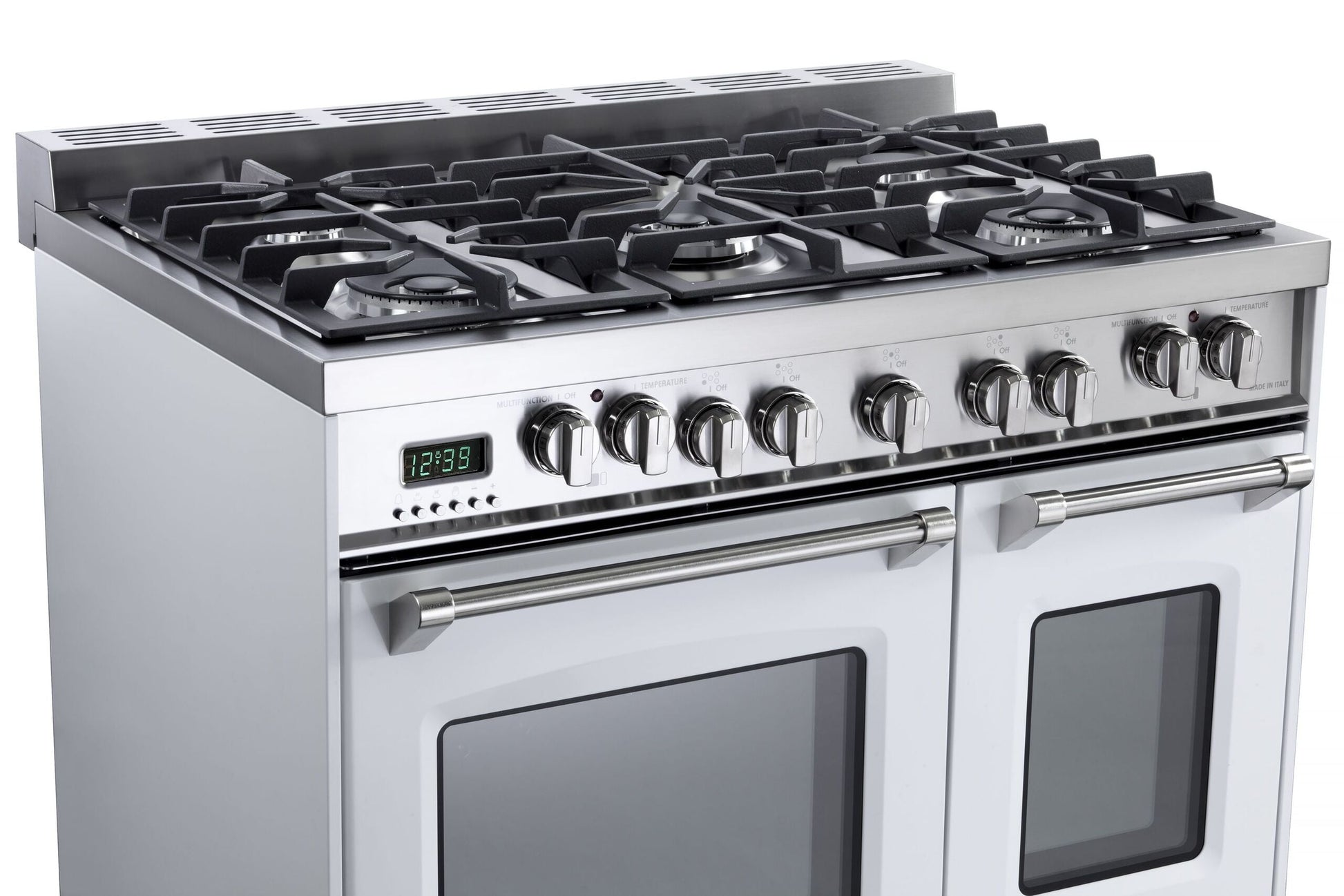 Verona VPFSGE365DW White 36" Prestige Dual Fuel Double Oven Range