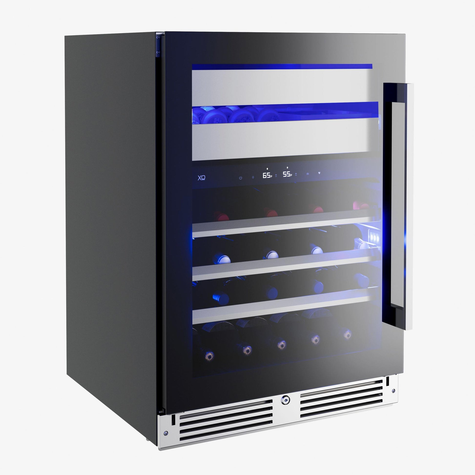 Xo Appliance XOU24WWGBR Wine And Weed 24" Black Glass Rh