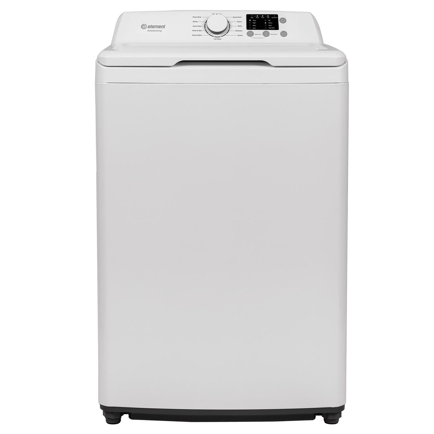 Element Appliance EATW2537CW Element Electronics 3.7 Cu. Ft. Top Load Washing Machine With Agitator - White (Eatw2537Cw)
