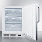 Summit VT65MLCSSADA Ada Compliant Built-In Medical All-Freezer Capable Of -25 C Operation, With Lock, Stainless Steel Door, Towel Bar Handle, And White Cabinet