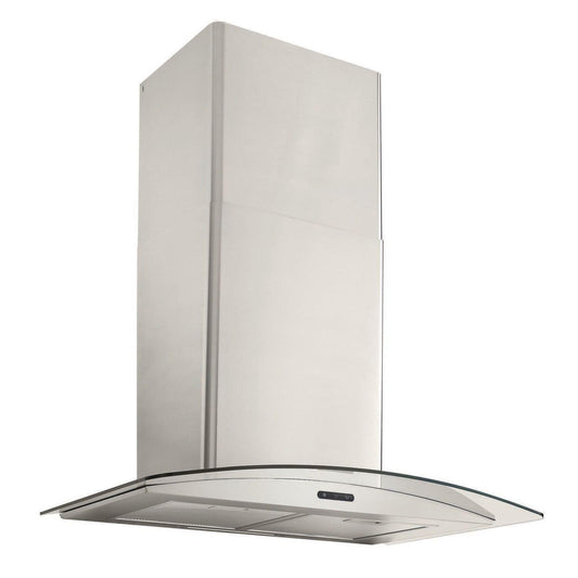 Broan EW4630SS Broan® 30-Inch Convertible Curved Glass Wall-Mount Chimney Range Hood, 400 Cfm, Stainless Steel