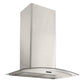 Broan EW4636SS Broan® Elite Ew46 Series 36-Inch Convertible Curved Glass Chimney Range Hood, 460 Max Blower Cfm, Stainless Steel