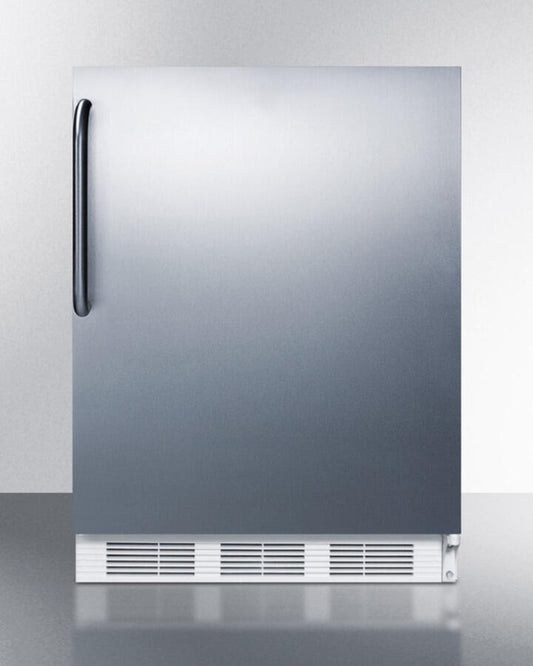 Summit FF61CSS Built-In Undercounter All-Refrigerator For Residential Use, Auto Defrost With Complete Stainless Steel Exterior