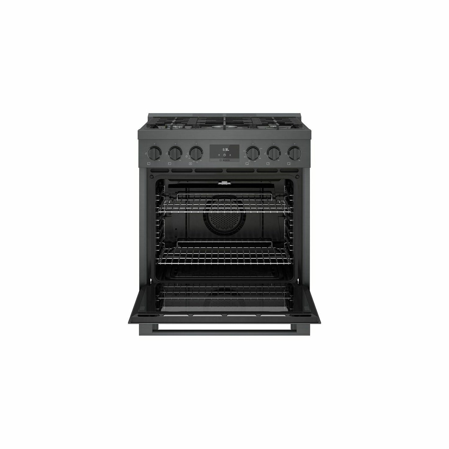 Bosch HGS8045UC 800 Series Gas Freestanding Range 30'' Black Stainless Steel Hgs8045Uc