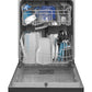 Ge Appliances GDF530PGMBB Ge® Front Control With Plastic Interior Dishwasher With Sanitize Cycle & Dry Boost