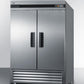 Summit SCRR492 49 Cu.Ft. Commercial Reach-In Refrigerator In Complete Stainless Steel