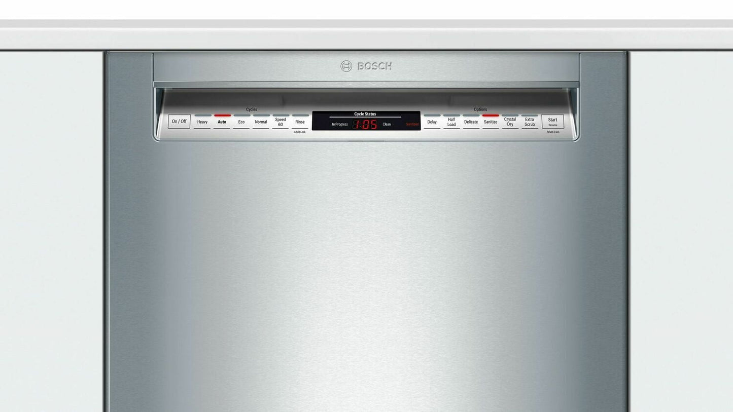 Bosch SHE878ZD5N 800 Series Dishwasher 24'' Stainless Steel She878Zd5N