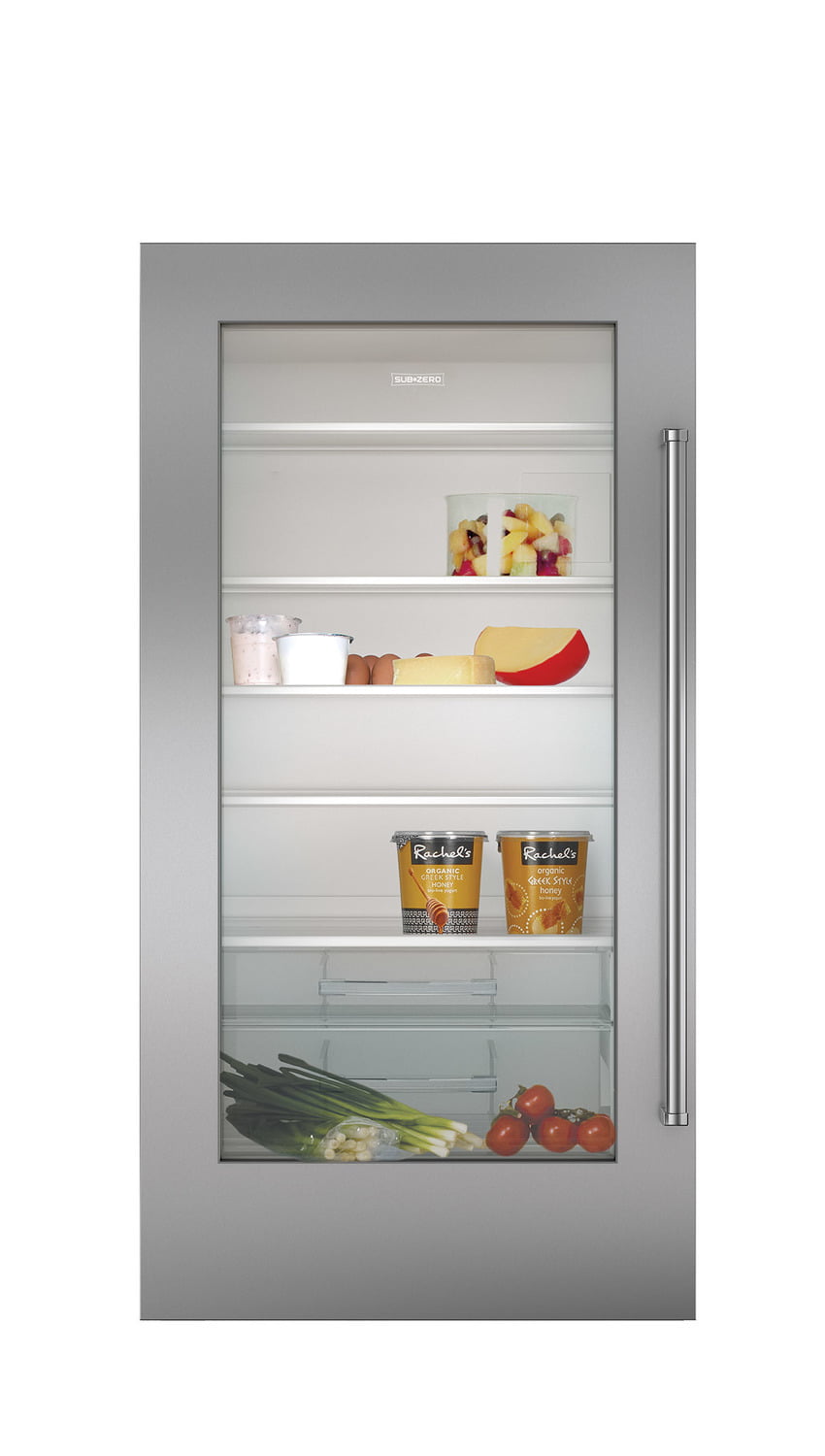 Sub-Zero 7012229 Stainless Steel Dual Flush Inset Door Panel With Pro Handle - Rh