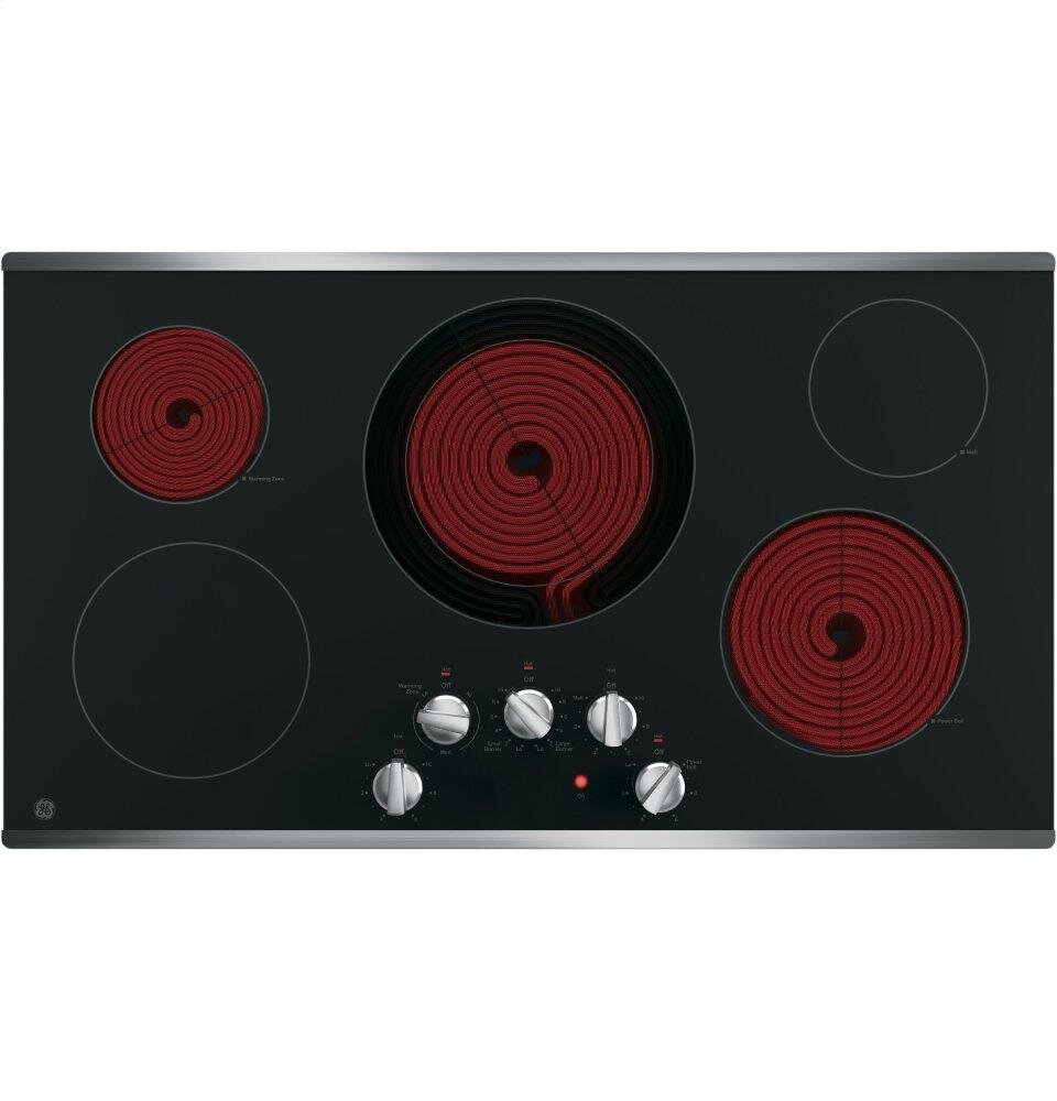 Ge Appliances JP3036SLSS Ge® 36" Built-In Knob Control Electric Cooktop
