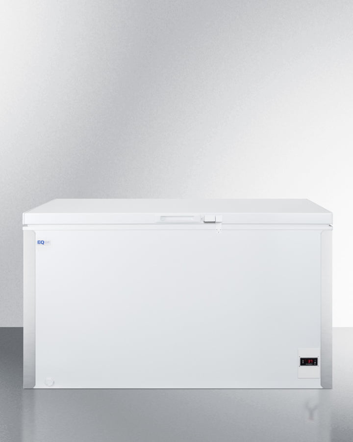 Summit EQFR121 Commercially Listed 13.1 Cu.Ft. Frost-Free Chest Refrigerator In White With Digital Thermostat For General Purpose Applications; Replaces Scfr120