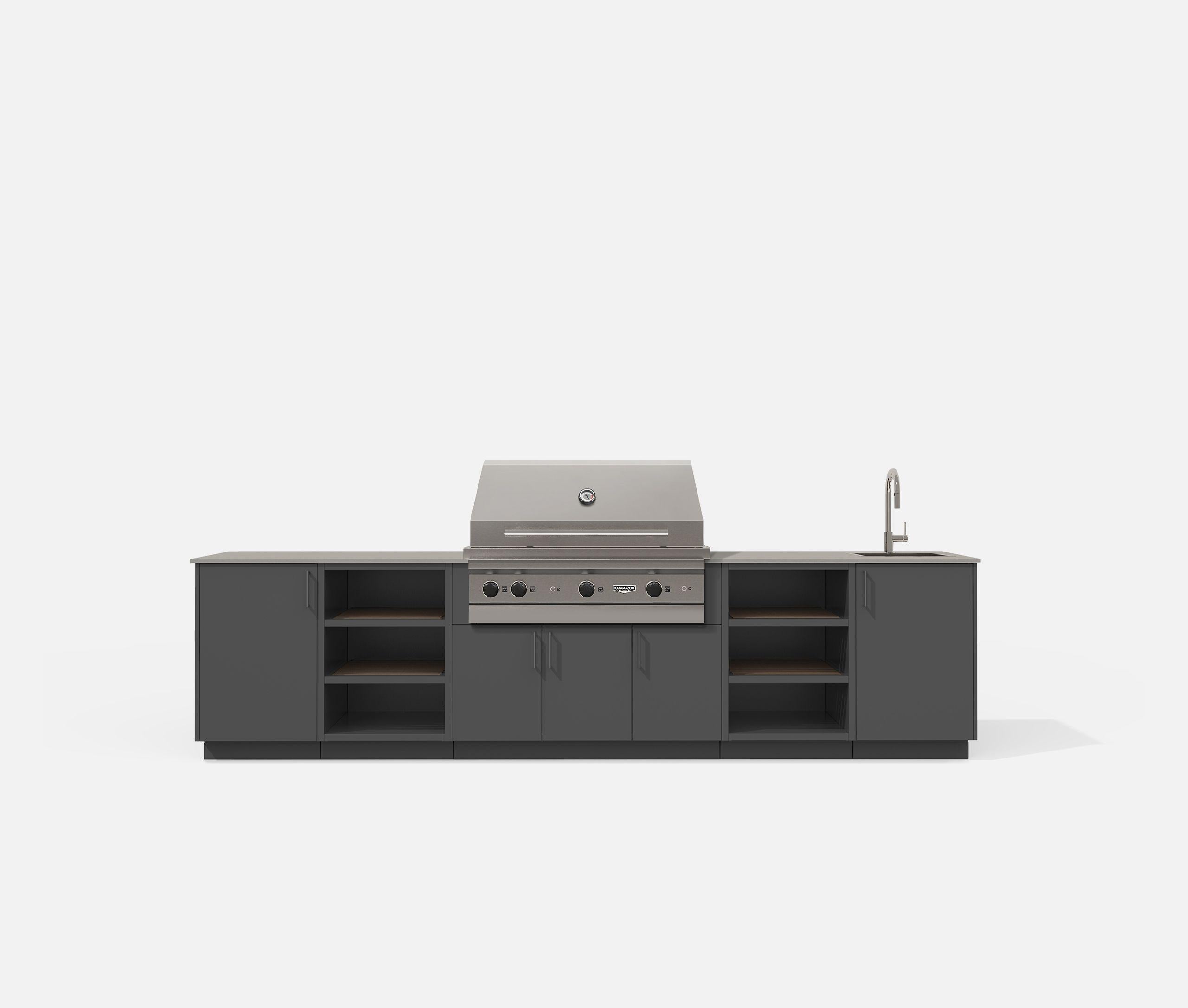 Urban Bonfire CSTRATUS42ANTHRACITE Stratus 42 Outdoor Kitchen (Anthracite)GRILL SOLD SEPARATELY