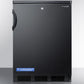 Summit FF7LBL Commercially Listed Freestanding All-Refrigerator For General Purpose Use, With Front Lock, Automatic Defrost Operation And Black Exterior