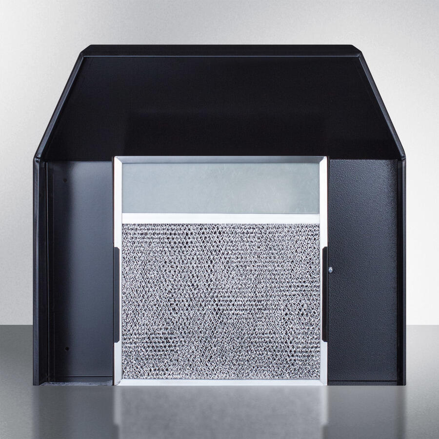 Summit H1620PTCRDBK 20" Under Cabinet Convertible Range Hood With Plug