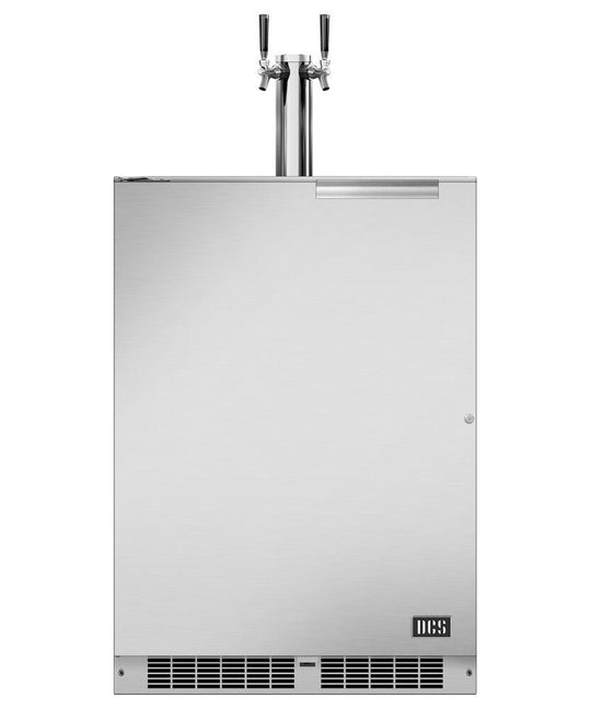 Dcs RF24BTL2 24" Outdoor Beer Dispenser, Dual Tap, Left Hinge
