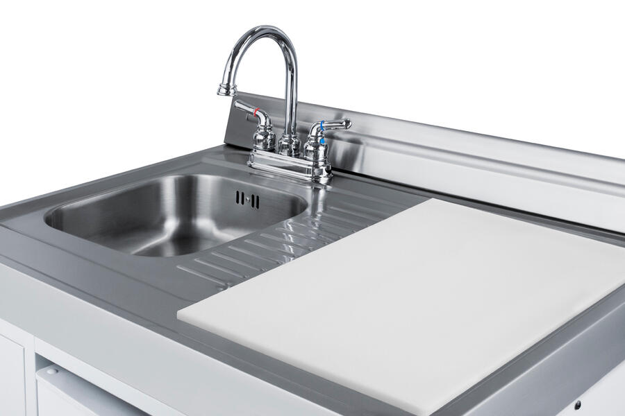 Summit ACK60COILW 60" Wide All-In-One Kitchenette With Electric Coil Range