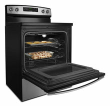 Amana AER6603SFS 30-Inch Electric Range With Self-Clean Option - Black-On-Stainless