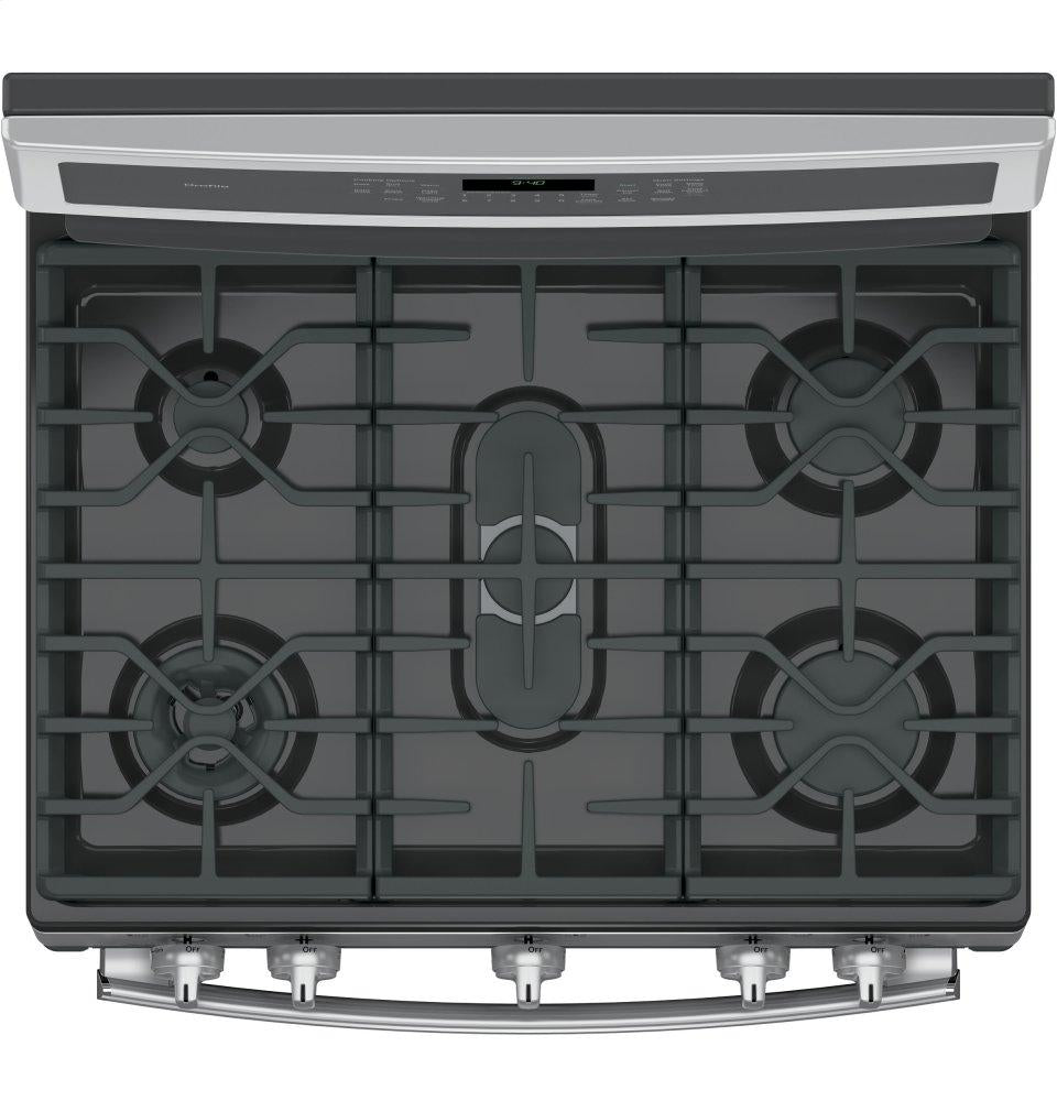 Ge Appliances P2B940SEJSS Ge Profile™ 30" Smart Dual-Fuel Free-Standing Convection Range With Warming Drawer