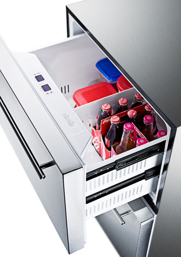 Summit SPRF2D5 24" Wide 2-Drawer Refrigerator-Freezer