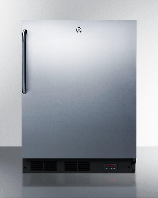 Summit FF7LBLPUBCSS Commercially Approved Built-In Undercounter Craft Beer Pub Cellar With Digital Thermostat And Stainless Steel Wrapped Exterior