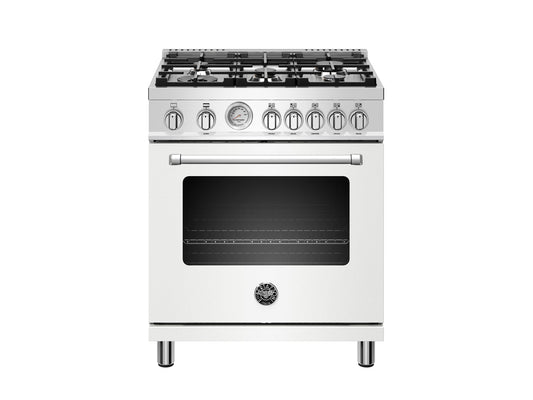 Bertazzoni MAST305GASBIE 30 Inch All Gas Range, 5 Burners Bianco Matt