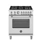 Bertazzoni MAS305GASXV 30 Inch All Gas Range, 5 Burners Stainless Steel
