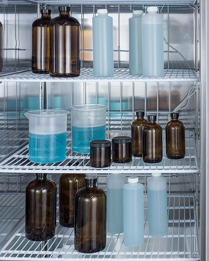 Summit ARG23MLLH Performance Series Pharma-Lab 23 Cu.Ft. All-Refrigerator In Stainless Steel With Glass Door And Left Hand Door Swing