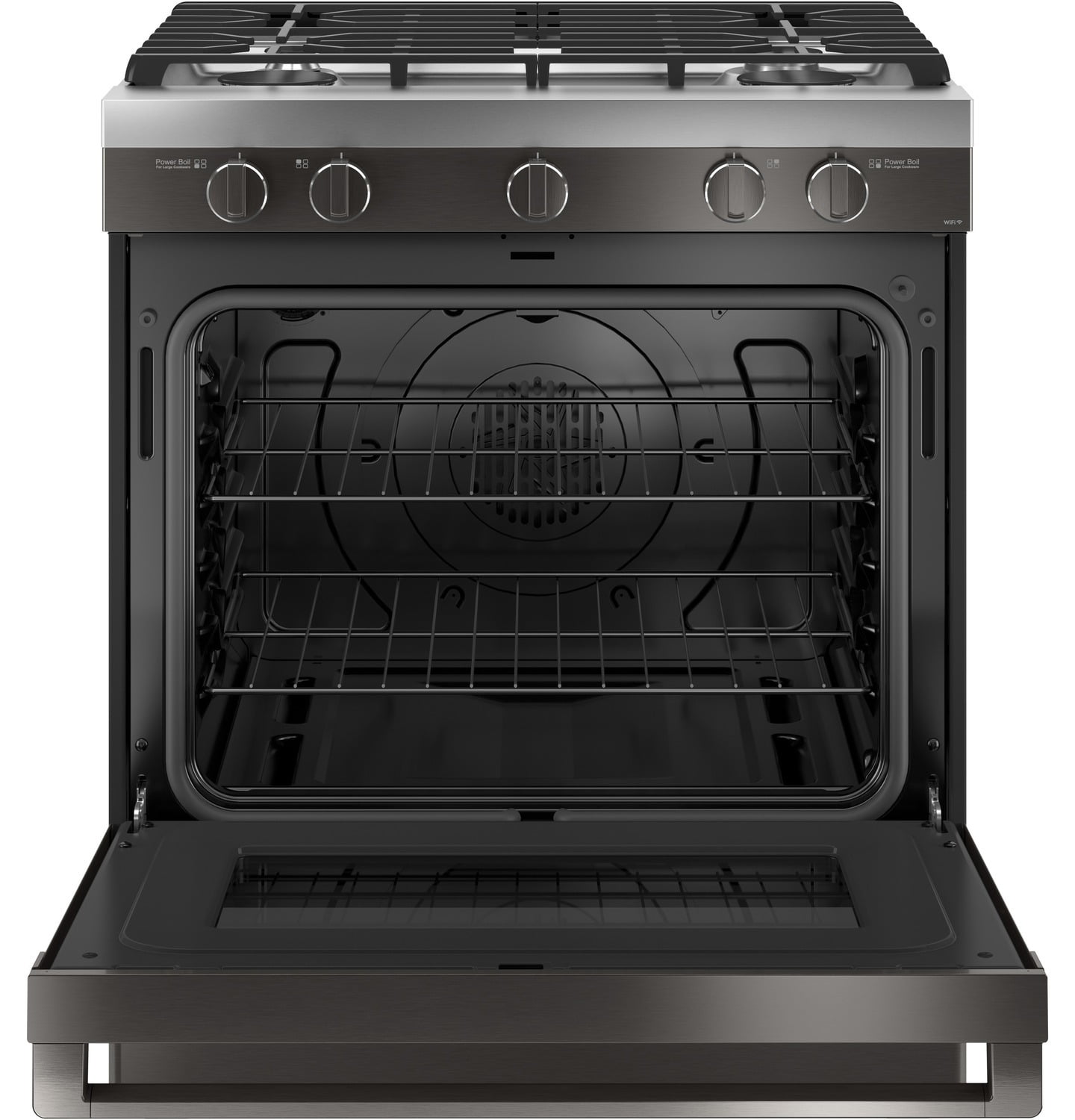 Haier QGSS740BNTS 30" Smart Slide-In Gas Range With Convection