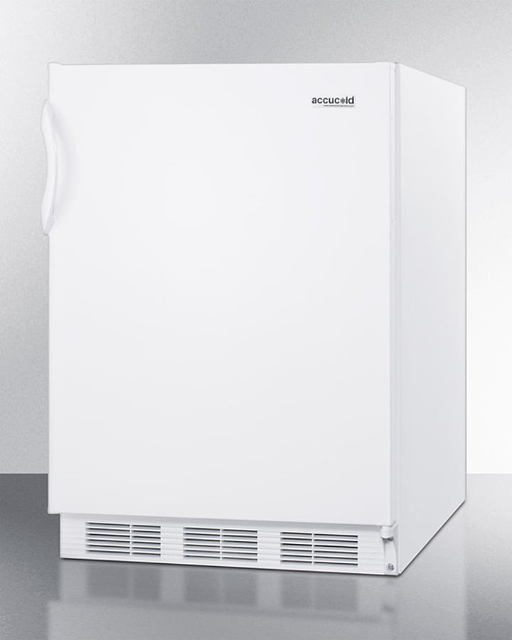 Summit AL650W Freestanding Ada Compliant Refrigerator-Freezer For General Purpose Use, With Dual Evaporator Cooling, Cycle Defrost, And White Exterior