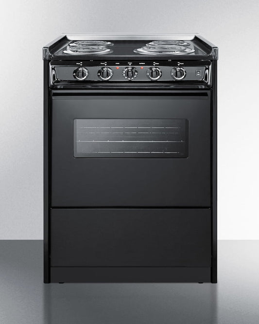 Summit TEM610CRW 24" Wide Electric Coil Range