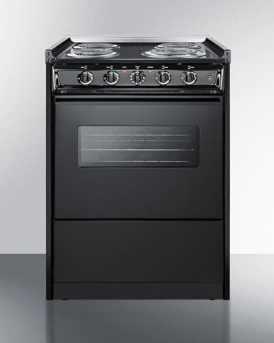 Summit TEM610CRW 24" Wide Electric Coil Range