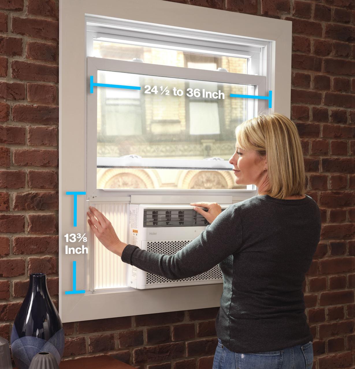 Haier QHEK08AC Haier 8,000 Btu Smart Electronic Window Air Conditioner For Medium Rooms Up To 350 Sq. Ft.