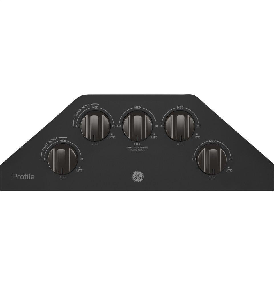 Ge Appliances PGP7030BMTS Ge Profile&#8482; 30" Built-In Gas Cooktop With 5 Burners And Optional Extra-Large Cast Iron Griddle